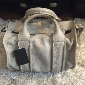 Alexander Wang Inside-Out Rocco Satchel in Chalk